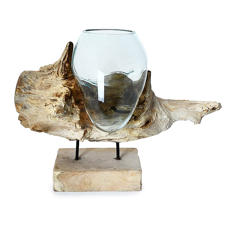Designer Inspired Handblown Glass Pitcher