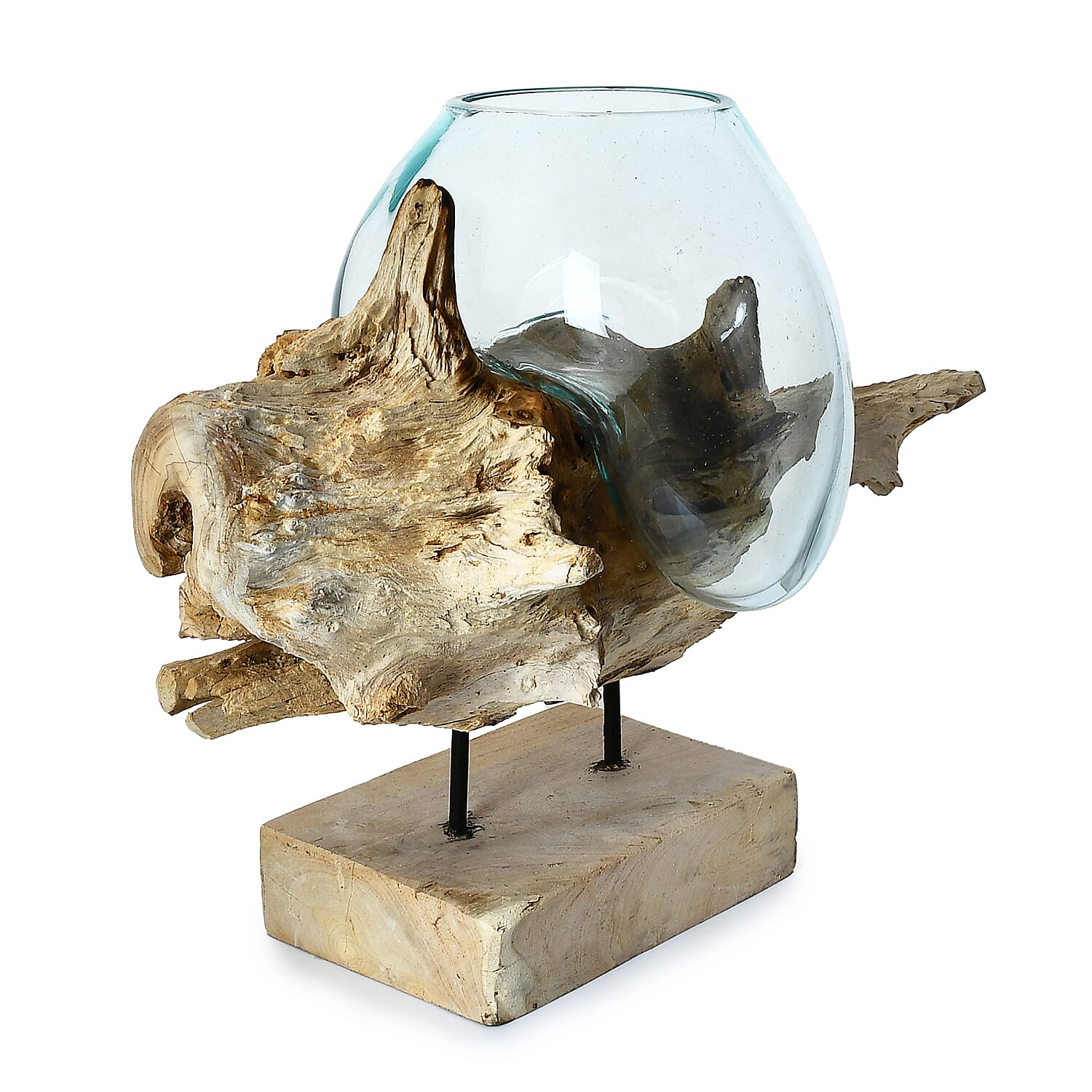 Designer Inspired Handblown Glass Pitcher