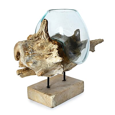 Designer Inspired Handblown Glass Pitcher