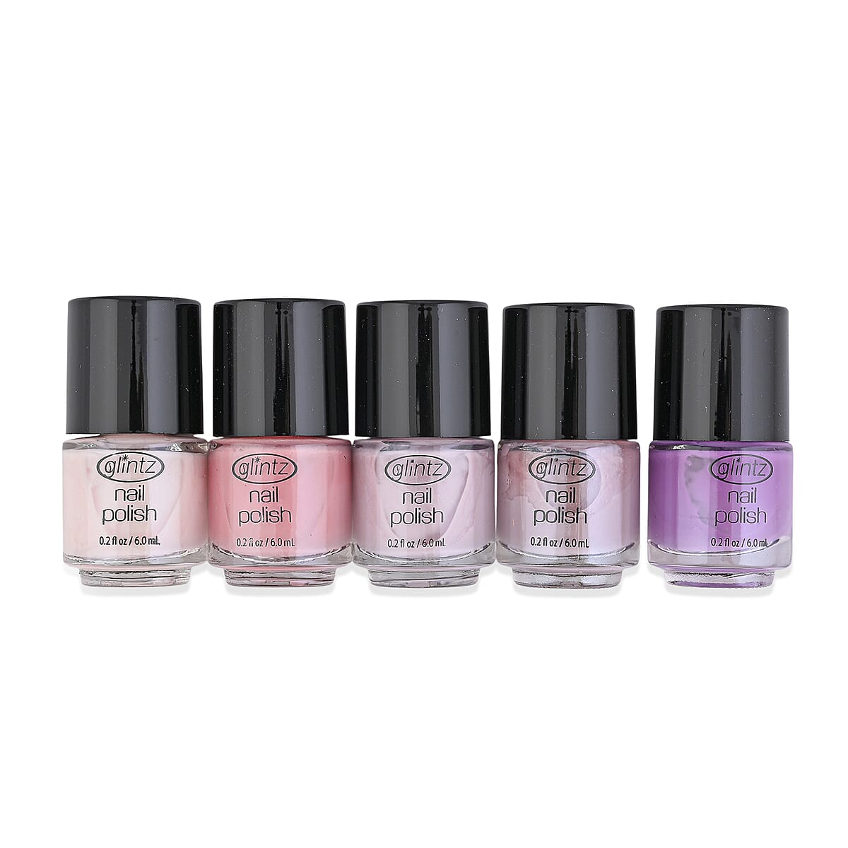 Glintz Bare Shades 5 Piece 0.2 Fl oz. Nail Polish Boxed Set image number 0