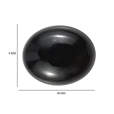 Black Onyx (Ovl 10x8 mm) 2.44 ctw Loose Gemstone