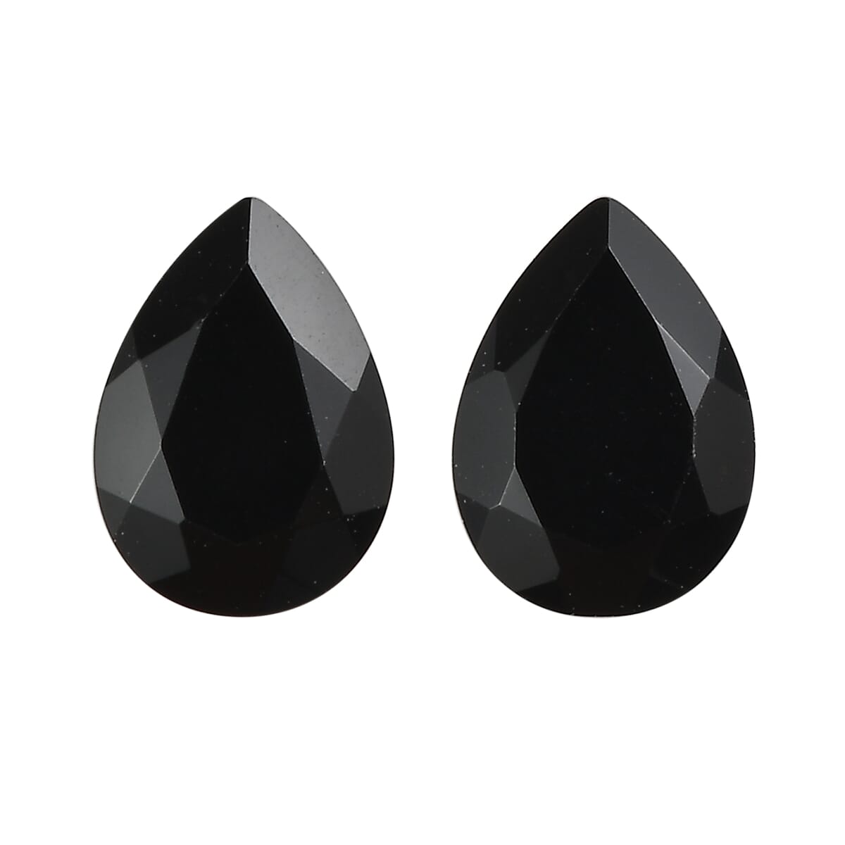 Black Onyx Set of 2 (Pear 7x5 mm) 1.06 ctw image number 0