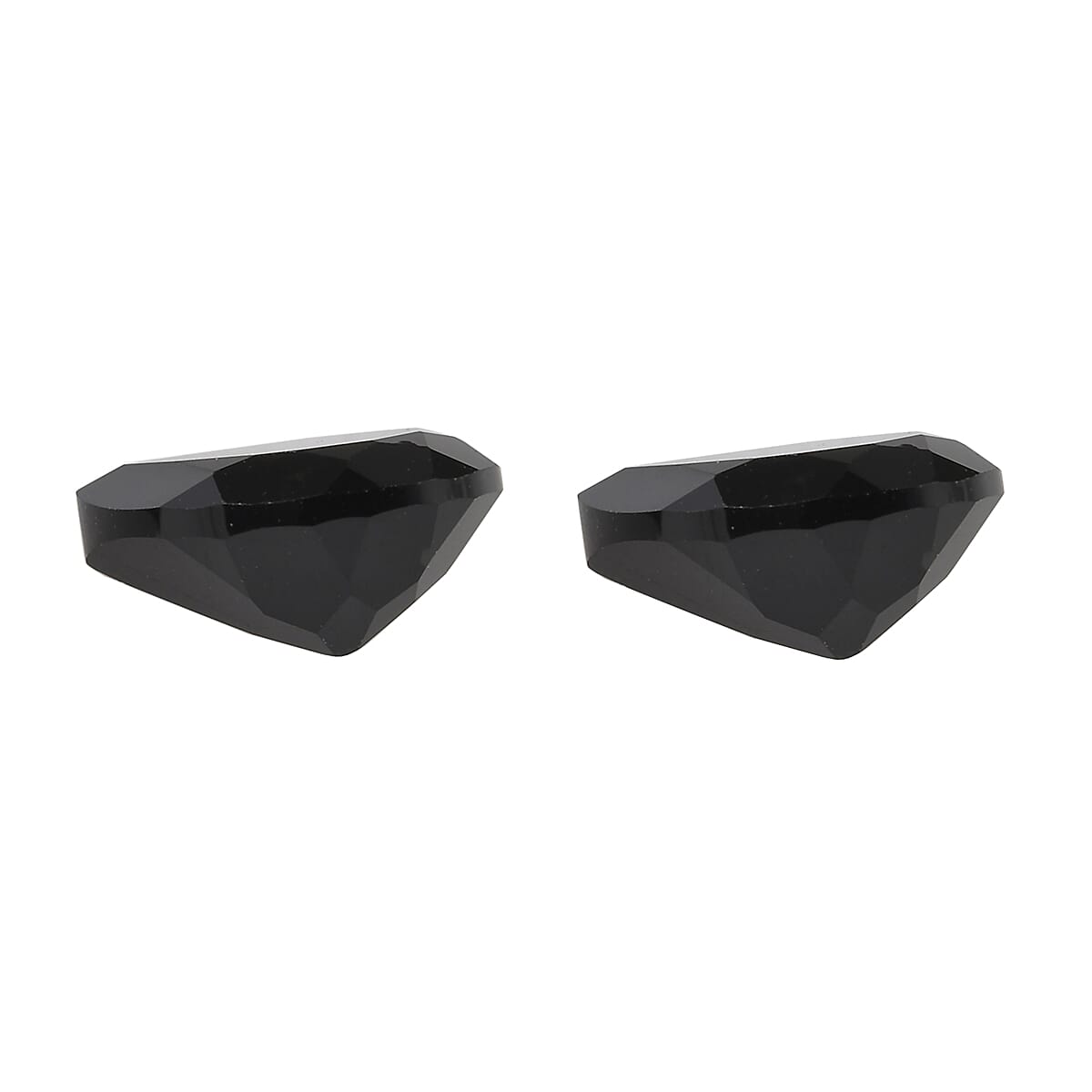 Black Onyx Set of 2 (Pear 7x5 mm) 1.06 ctw Loose Gemstone