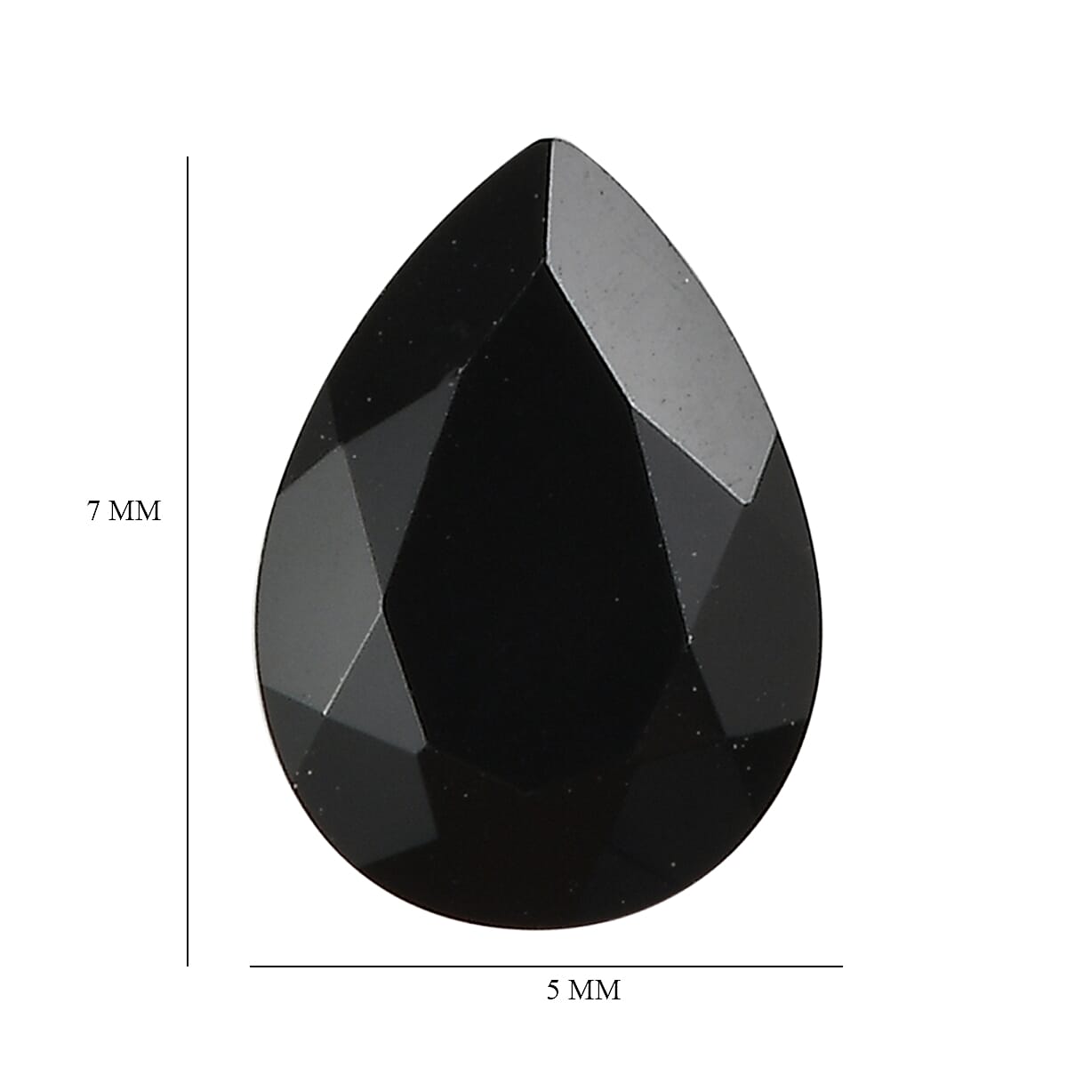 Black Onyx Set of 2 (Pear 7x5 mm) 1.06 ctw Loose Gemstone
