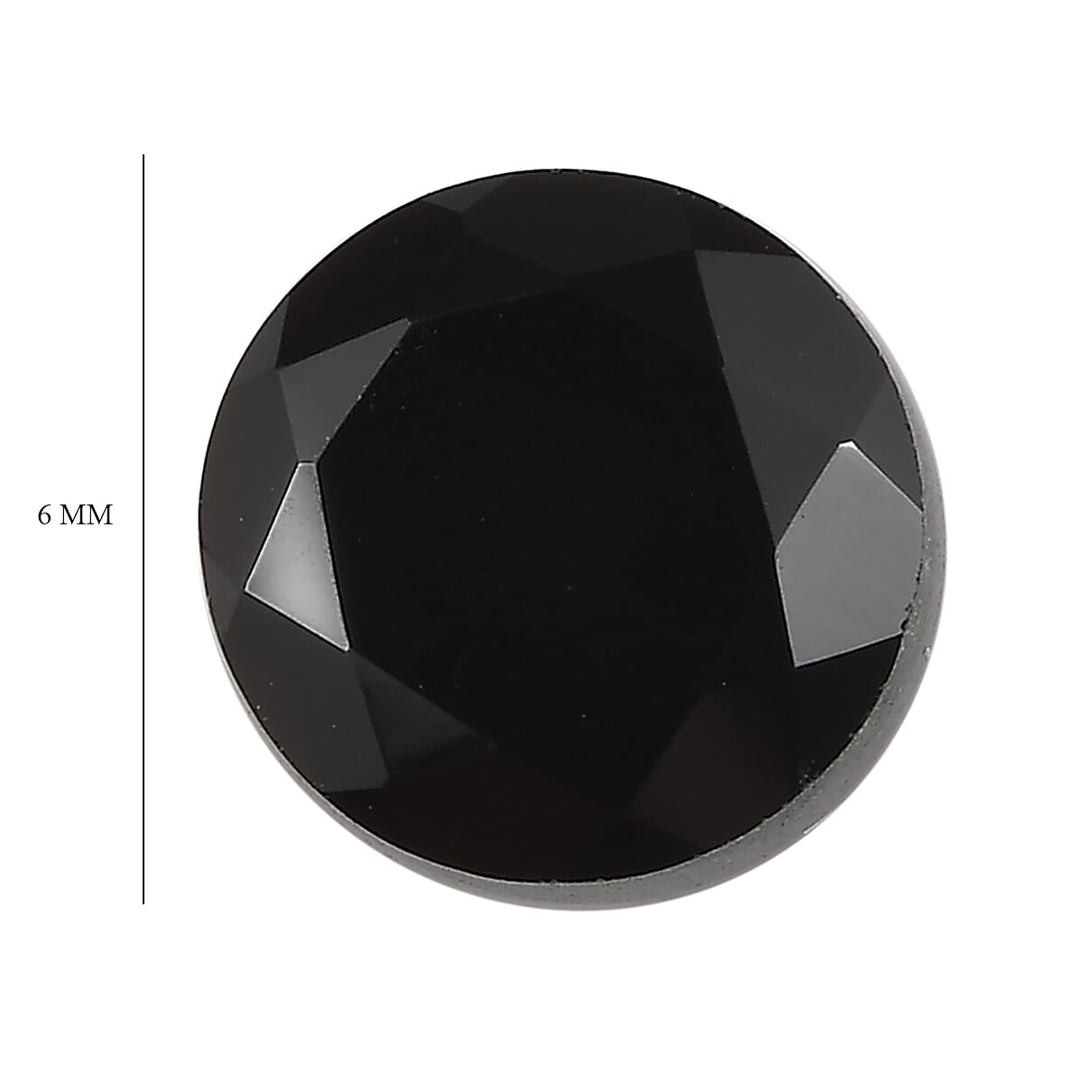 Black Onyx (Rnd 6 mm) 0.77 ctw Loose Gemstone