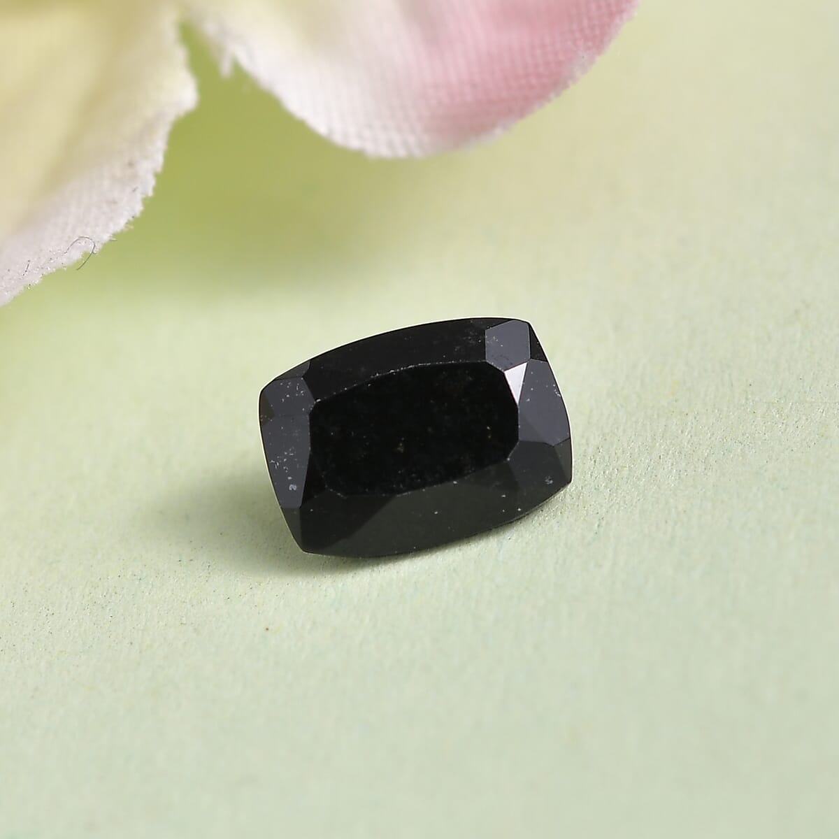 Black Tourmaline (Cush 7x5 mm) 0.82 ctw Loose Gemstone image number 1