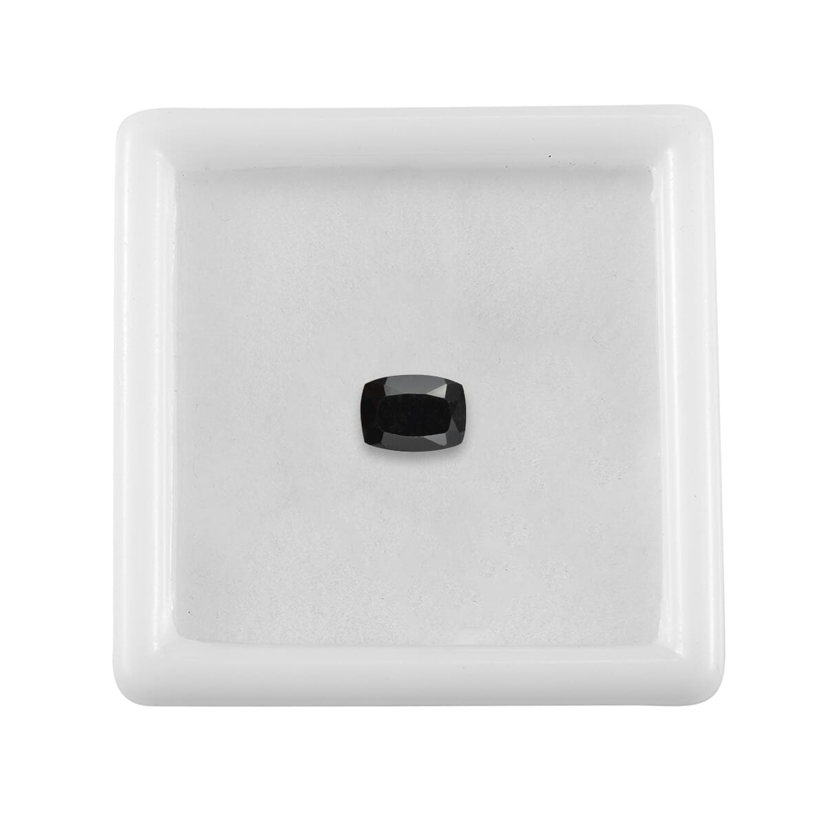 Black Tourmaline (Cush 7x5 mm) 0.82 ctw Loose Gemstone image number 3