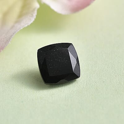 Black Tourmaline (Cush 7x7 mm) 1.52 ctw Loose Gemstone