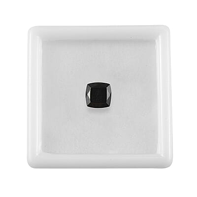 Black Tourmaline (Cush 7x7 mm) 1.52 ctw Loose Gemstone