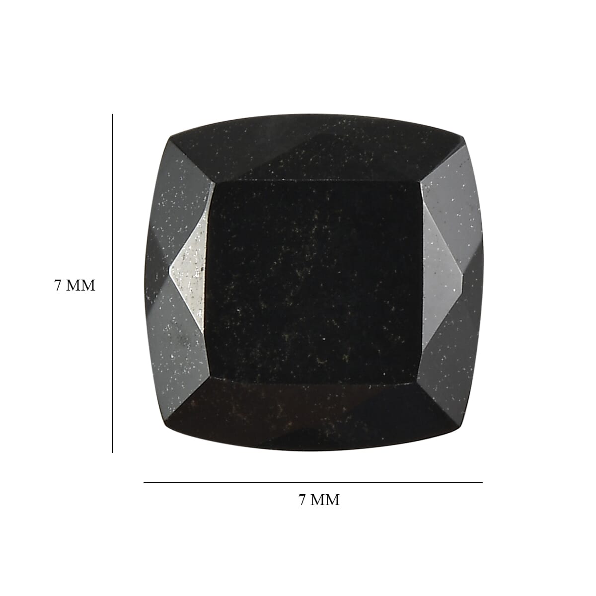 Black Tourmaline (Cush 7x7 mm) 1.52 ctw image number 4