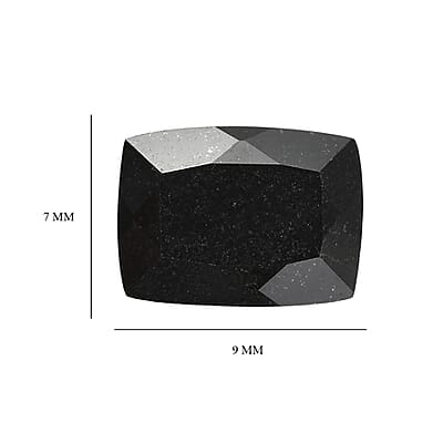 Black Tourmaline (Cush 9x7 mm) 1.80 ctw Loose Gemstone