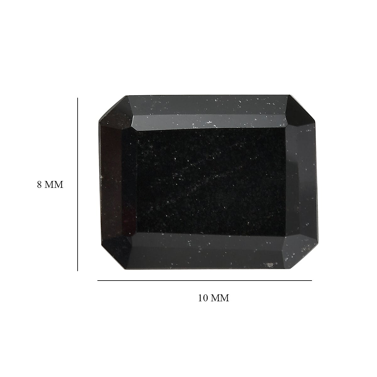 Black Tourmaline (Oct 10x8 mm) 2.90 ctw Loose Gemstone image number 4