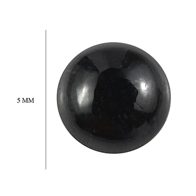 Black Tourmaline (Rnd 5 mm) 0.90 ctw Loose Gemstone