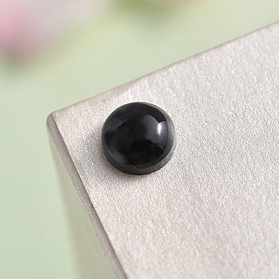 Black Tourmaline (Rnd 6 mm) 1.00 ctw Loose Gemstone