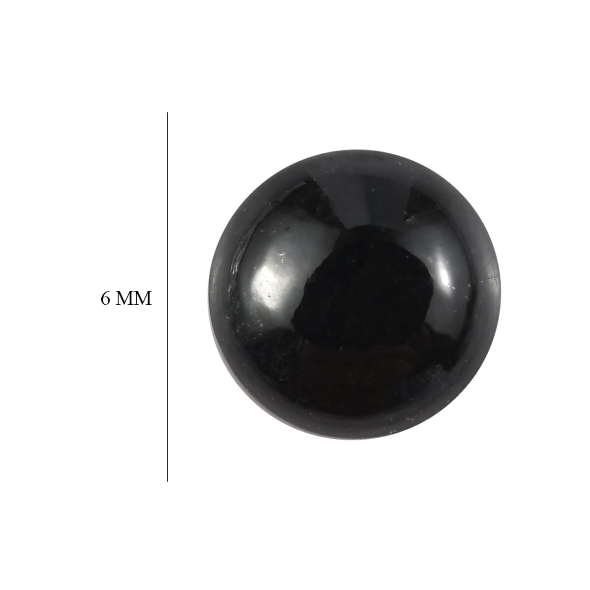 Black Tourmaline (Rnd 6 mm) 1.00 ctw image number 4