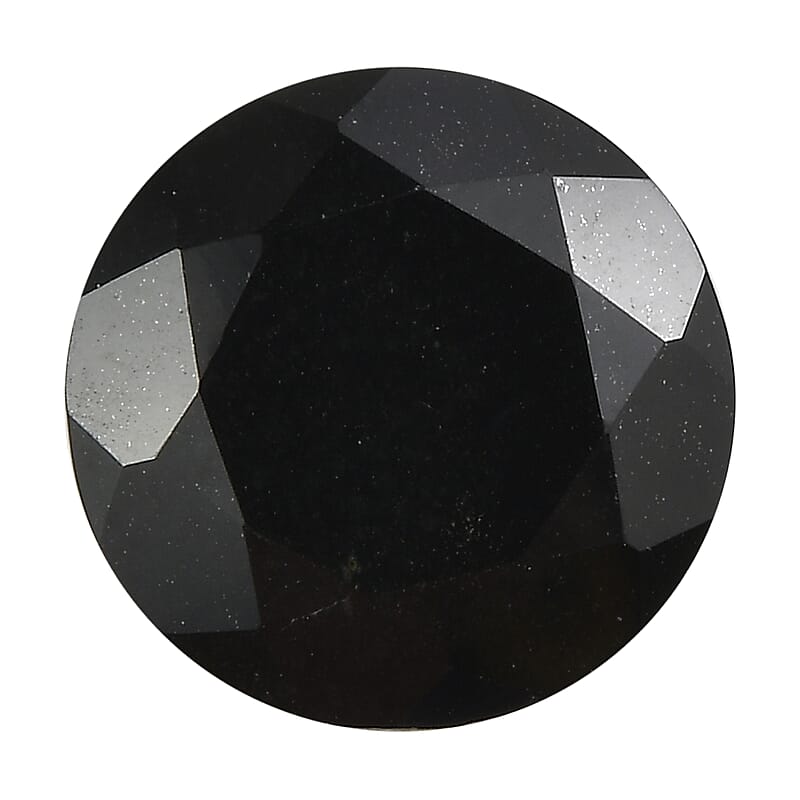 Black Tourmaline (Rnd 9 mm) 2.20 ctw Loose Gemstone
