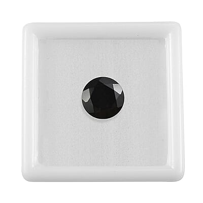 Black Tourmaline (Rnd 9 mm) 2.20 ctw Loose Gemstone