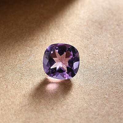 Bolivian Amethyst (Cush 7x7 mm) 1.25 ctw Loose Gemstone