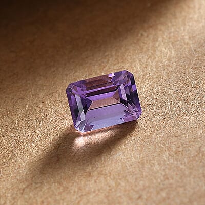 Bolivian Amethyst (Oct 7x5 mm) 0.78 ctw Loose Gemstone