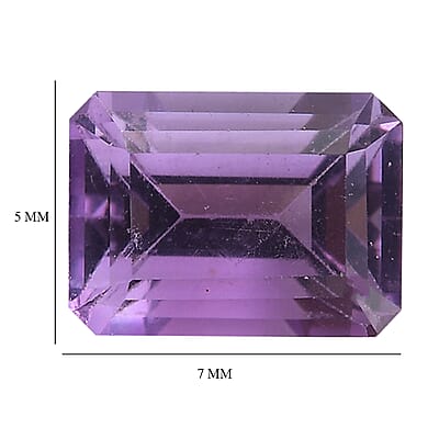 Bolivian Amethyst (Oct 7x5 mm) 0.78 ctw Loose Gemstone