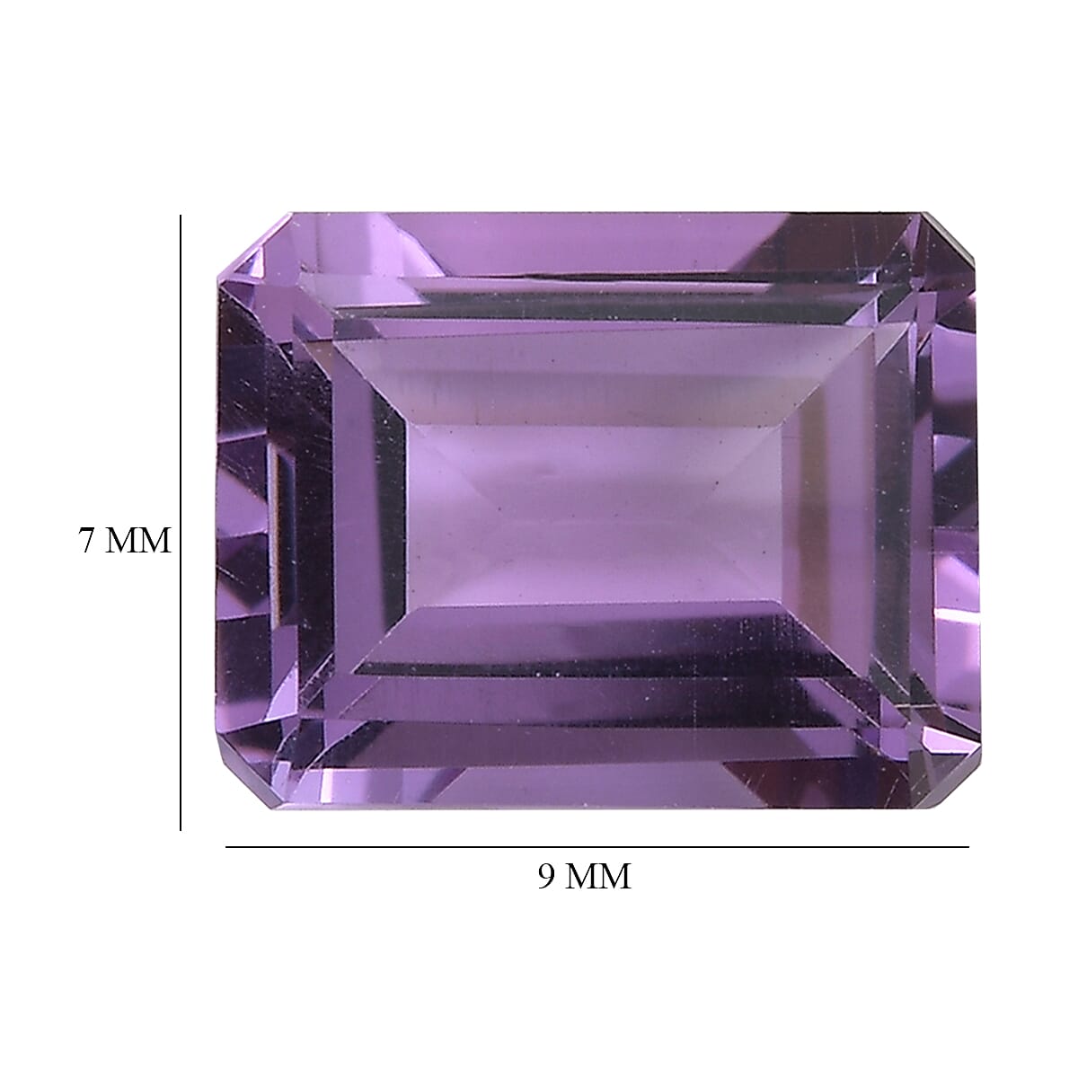 Bolivian Amethyst (Oct 9x7 mm) 2.04 ctw Loose Gemstone image number 4