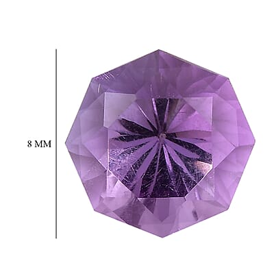 Bolivian Amethyst (Octillion 8 mm) 1.80 ctw Loose Gemstone