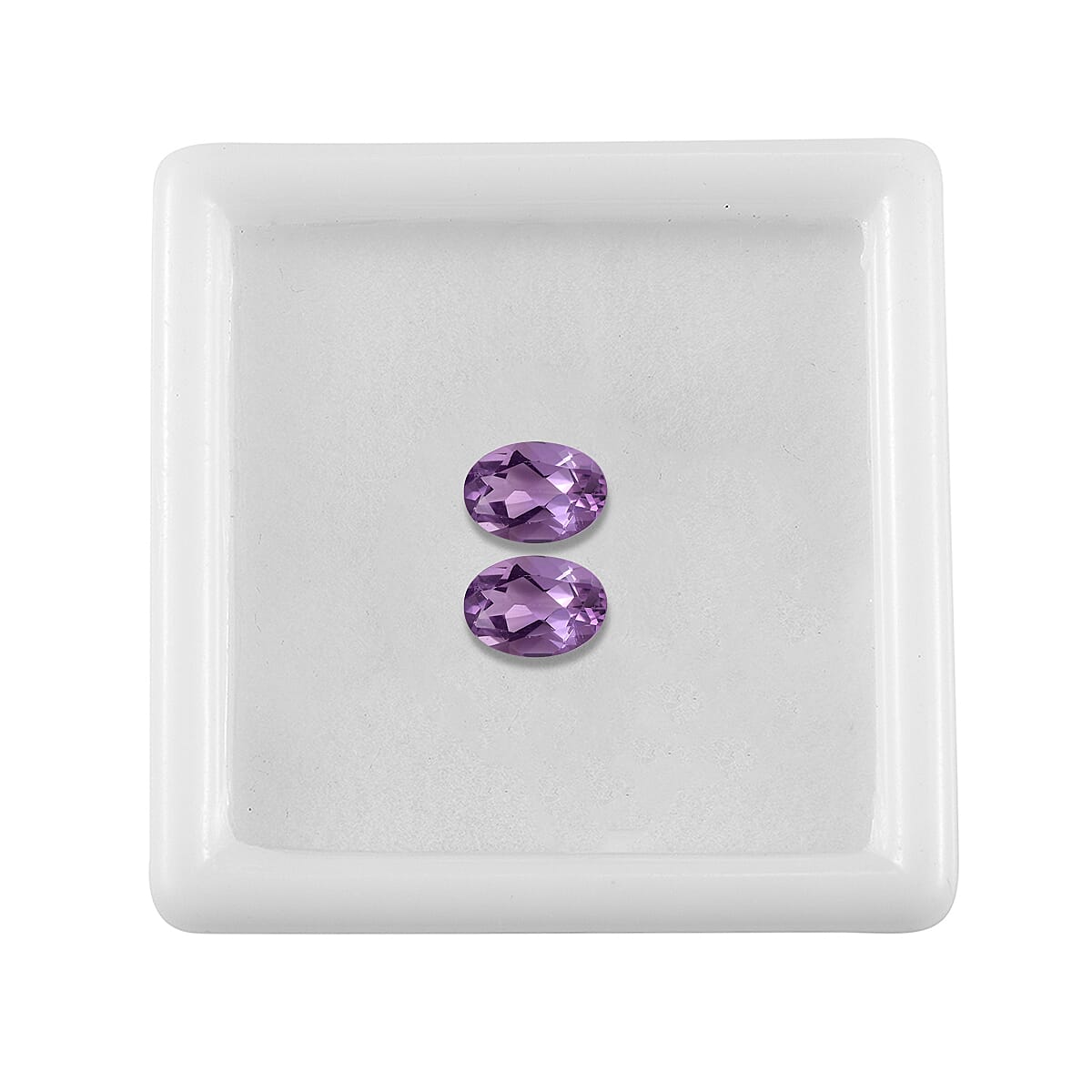Bolivian Amethyst Set of 2 (Ovl 7x5 mm) 1.20 ctw Loose Gemstone