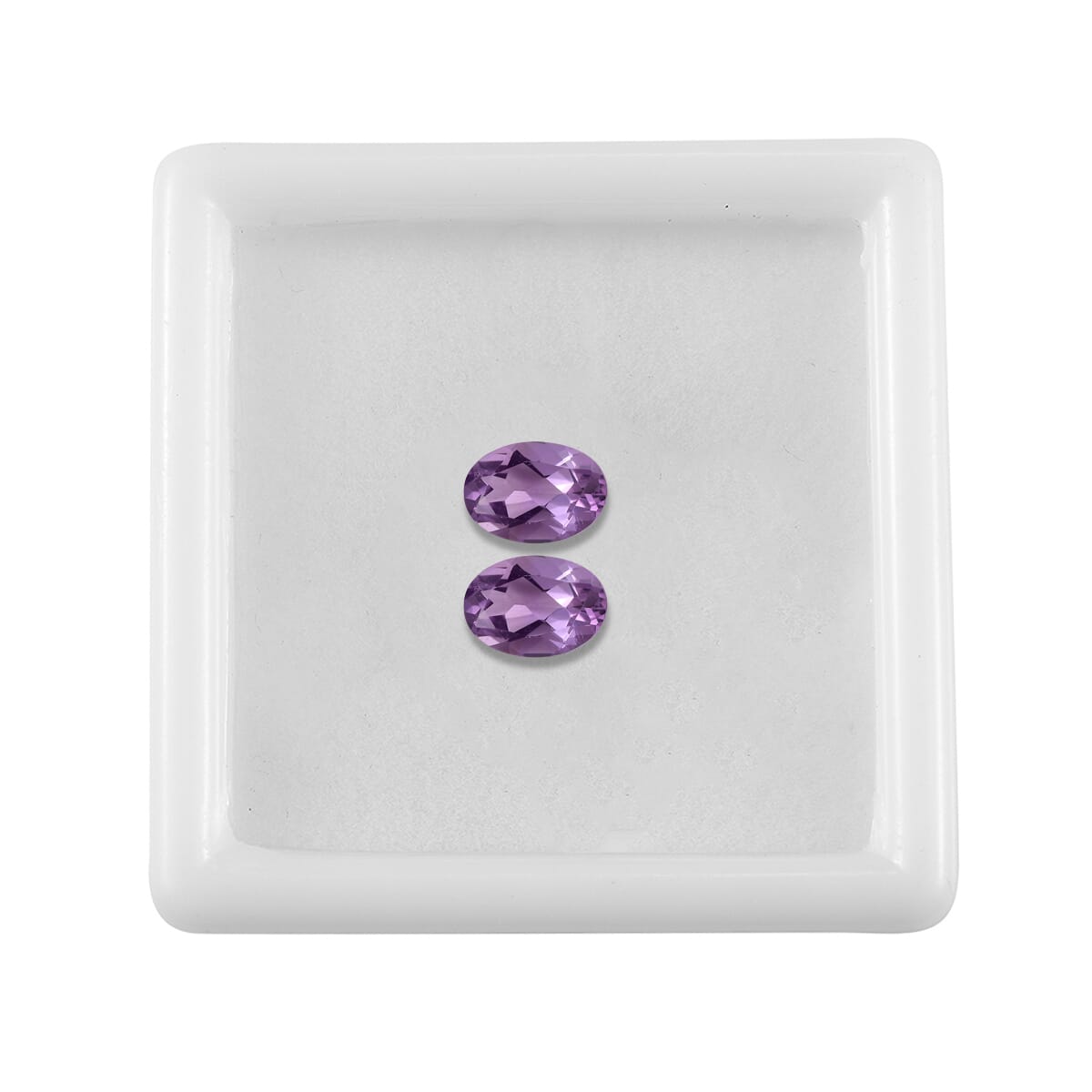 Bolivian Amethyst Set of 2 (Ovl 7x5 mm) 1.20 ctw image number 3