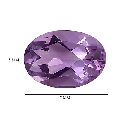 Bolivian Amethyst Set of 2 (Ovl 7x5 mm) 1.20 ctw Loose Gemstone