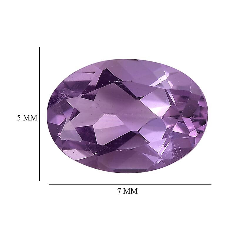 Bolivian Amethyst Set of 2 (Ovl 7x5 mm) 1.20 ctw Loose Gemstone