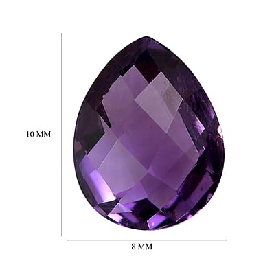 AA Bolivian Amethyst (Pear 10x8 mm) 2.29 ctw Loose Gemstone