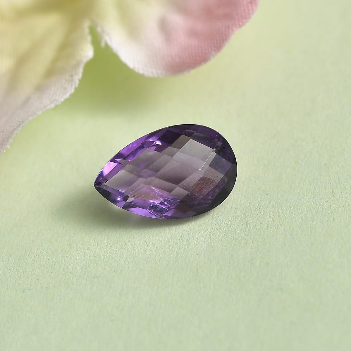 AA Bolivian Amethyst (Pear 11x7 mm) 2.24 ctw image number 1