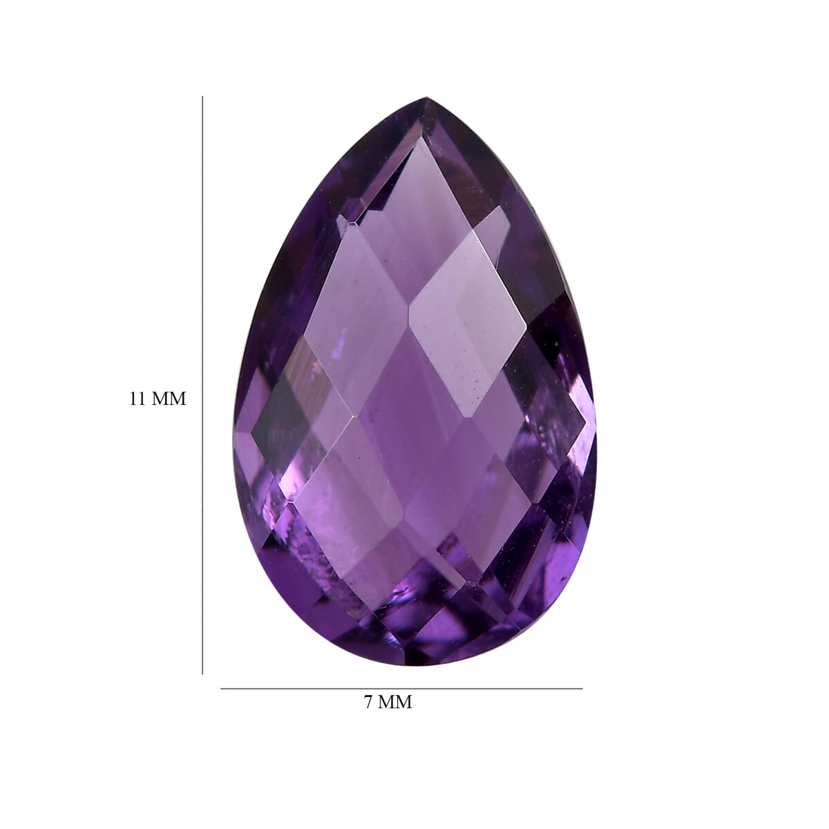 AA Bolivian Amethyst (Pear 11x7 mm) 2.24 ctw image number 4