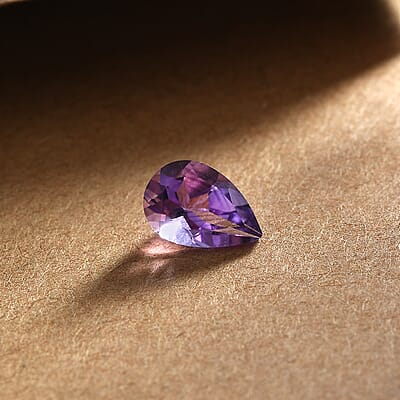 Bolivian Amethyst (Pear 9x6 mm) 1.01 ctw Loose Gemstone