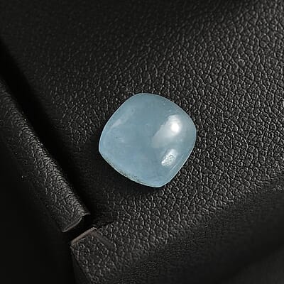 Dyed Light Blue Color Jade (Cush 9x9 mm) 3.14 ctw Loose Gemstone