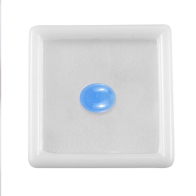 AA Dyed Light Blue Color Jade (Ovl 10x8 mm) 3.10 ctw Loose Gemstone