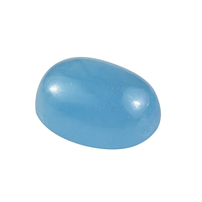 Dyed Light Blue Color Jade Set of 2 (Ovl 8x6 mm) 3.08 ctw Loose Gemstone