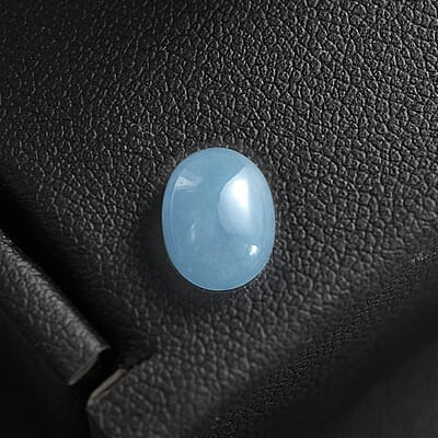 Dyed Light Blue Color Jade (Ovl 9x7 mm) 1.68 ctw Loose Gemstone