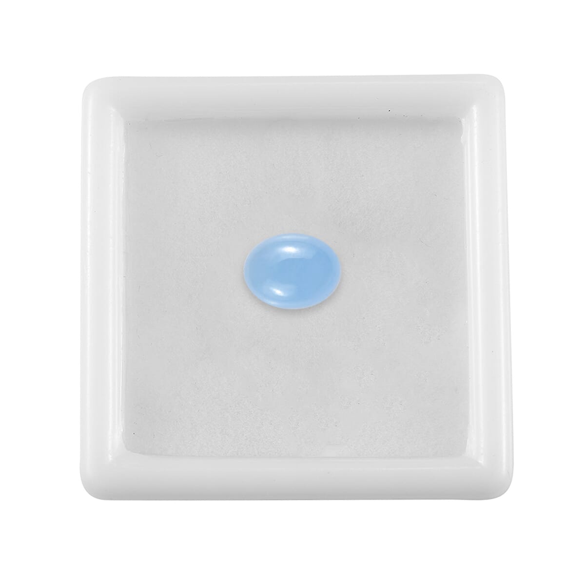 Dyed Light Blue Color Jade (Ovl 9x7 mm) 1.68 ctw image number 3