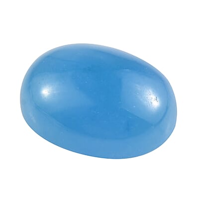 AA Dyed Light Blue Color Jade (Ovl 9x7 mm) 2.28 ctw Loose Gemstone