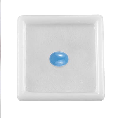 AA Dyed Light Blue Color Jade (Ovl 9x7 mm) 2.28 ctw Loose Gemstone