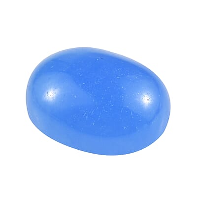 AAA Dyed Light Blue Color Jade (Ovl 9x7 mm) 2.14 ctw Loose Gemstone