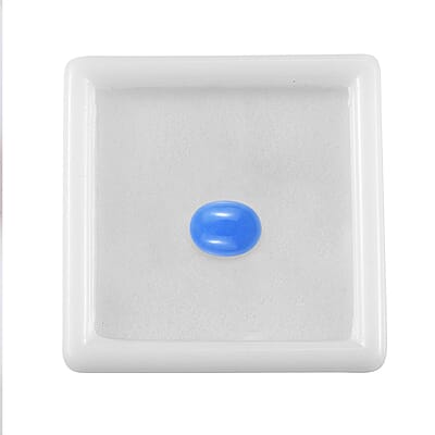 AAA Dyed Light Blue Color Jade (Ovl 9x7 mm) 2.14 ctw Loose Gemstone