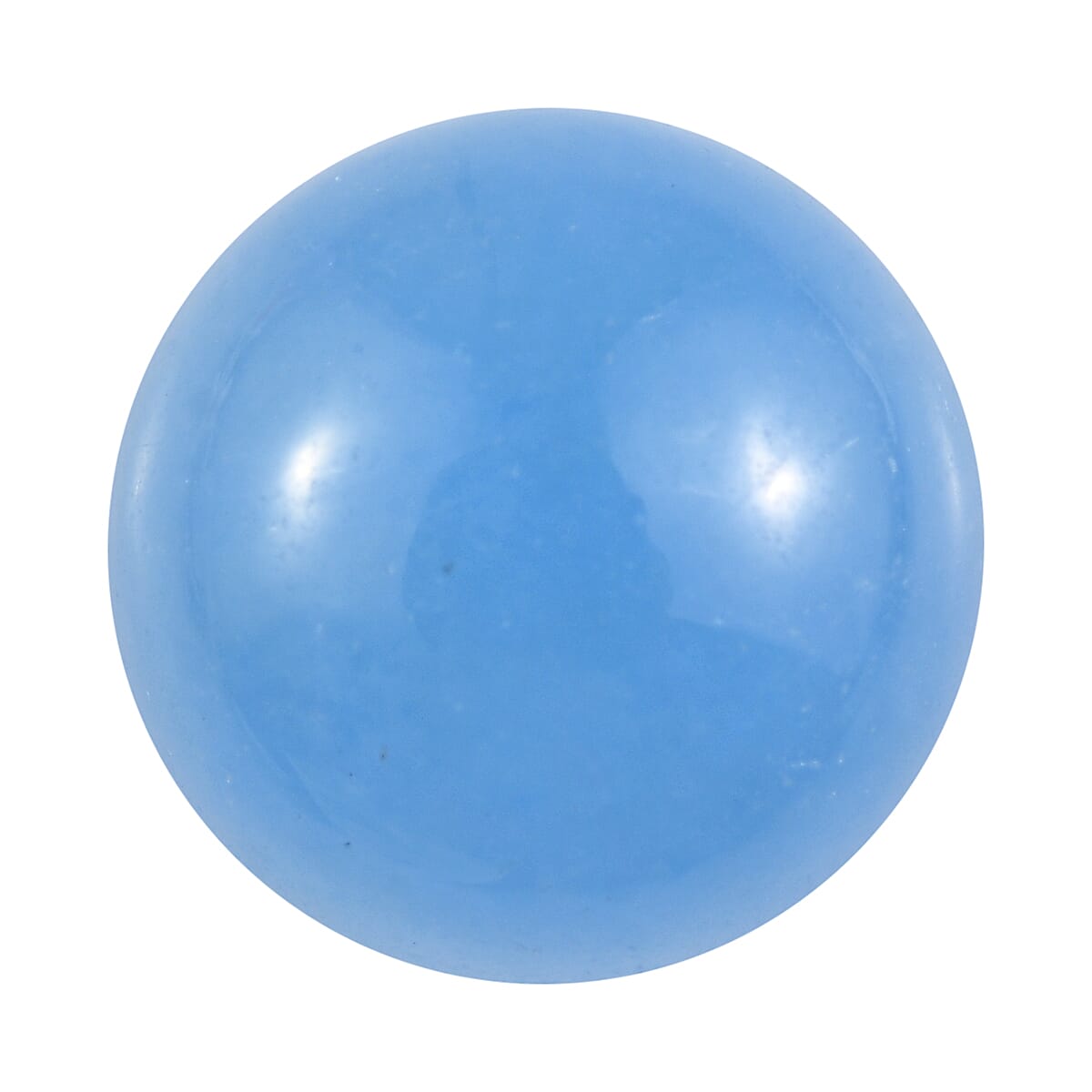 AA Dyed Light Blue Color Jade (Rnd 10 mm) 4.75 ctw Loose Gemstone image number 0