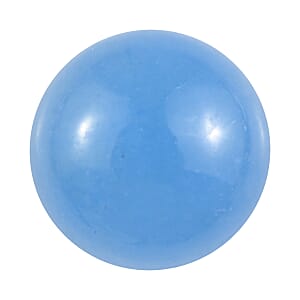AA Dyed Light Blue Color Jade (Rnd 10 mm) 4.75 ctw Loose Gemstone
