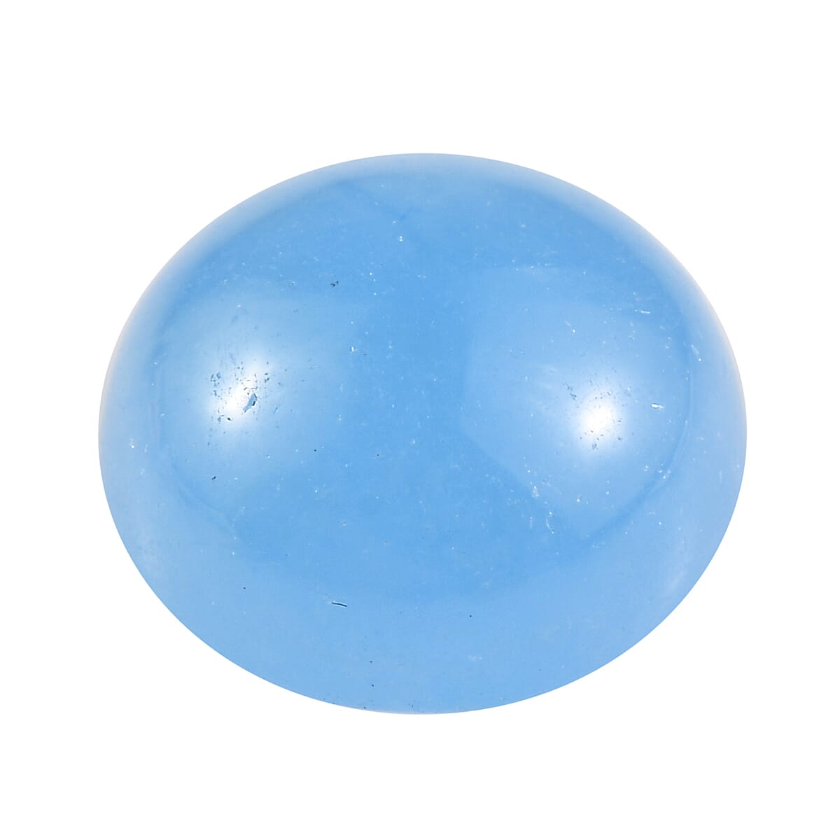 AA Dyed Light Blue Color Jade (Rnd 10 mm) 4.75 ctw Loose Gemstone image number 2