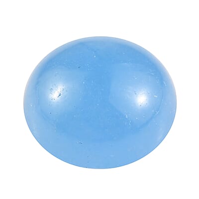 AA Dyed Light Blue Color Jade (Rnd 10 mm) 4.75 ctw Loose Gemstone