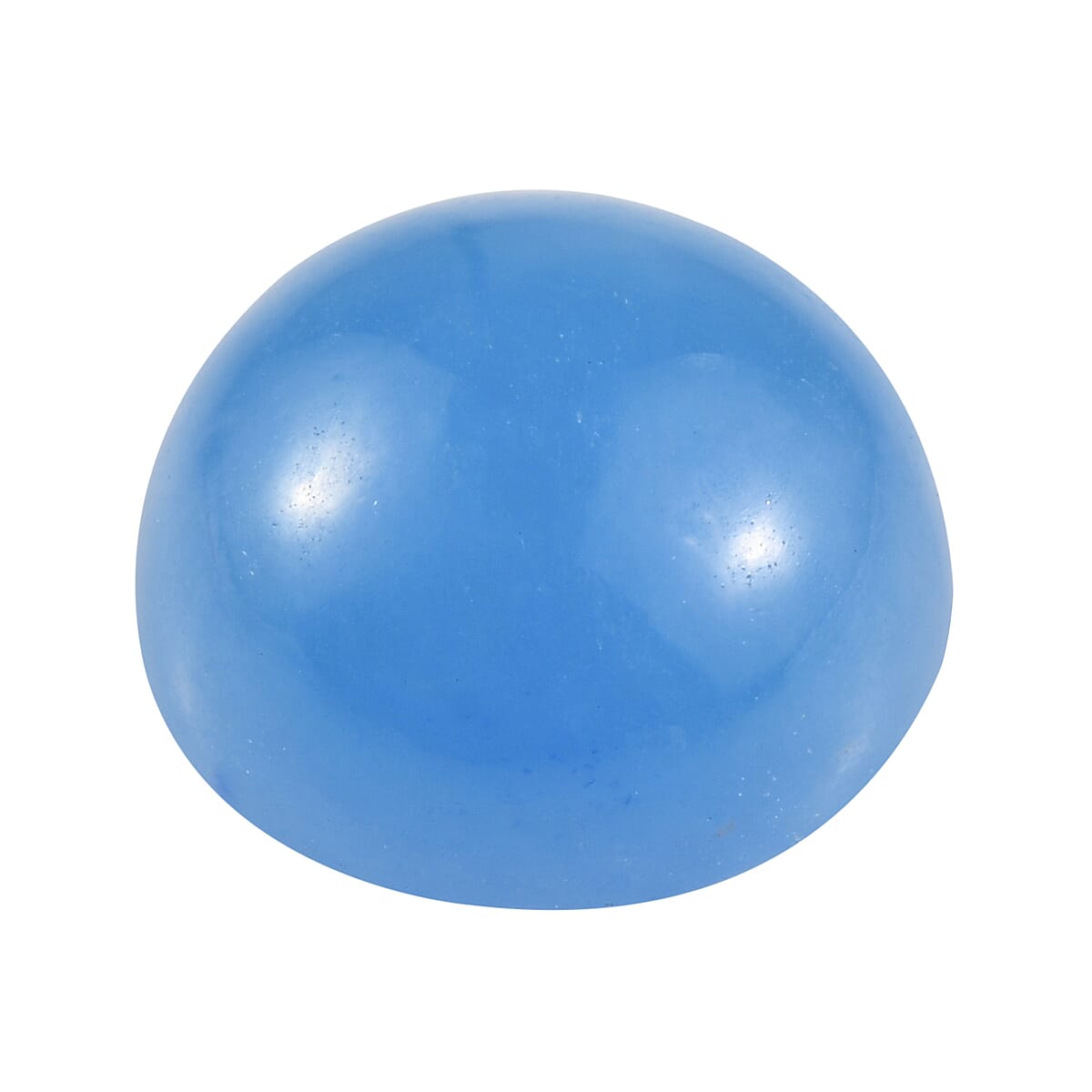 AAA Dyed Light Blue Color Jade (Rnd 10 mm) 4.40 ctw image number 2