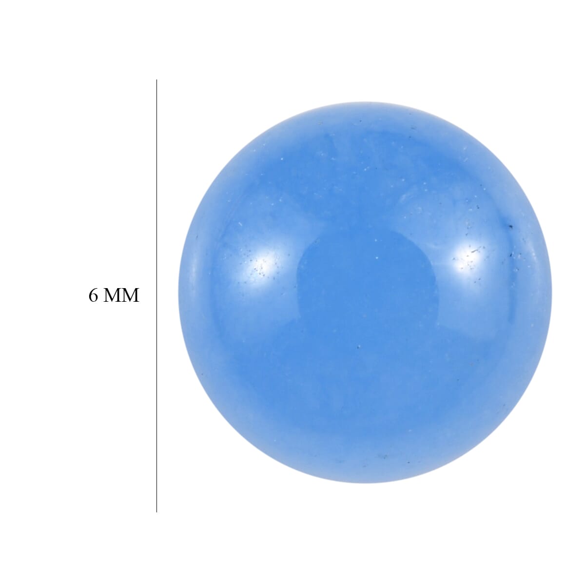 AA Dyed Light Blue Color Jade (Rnd 6 mm) 1.07 ctw image number 4