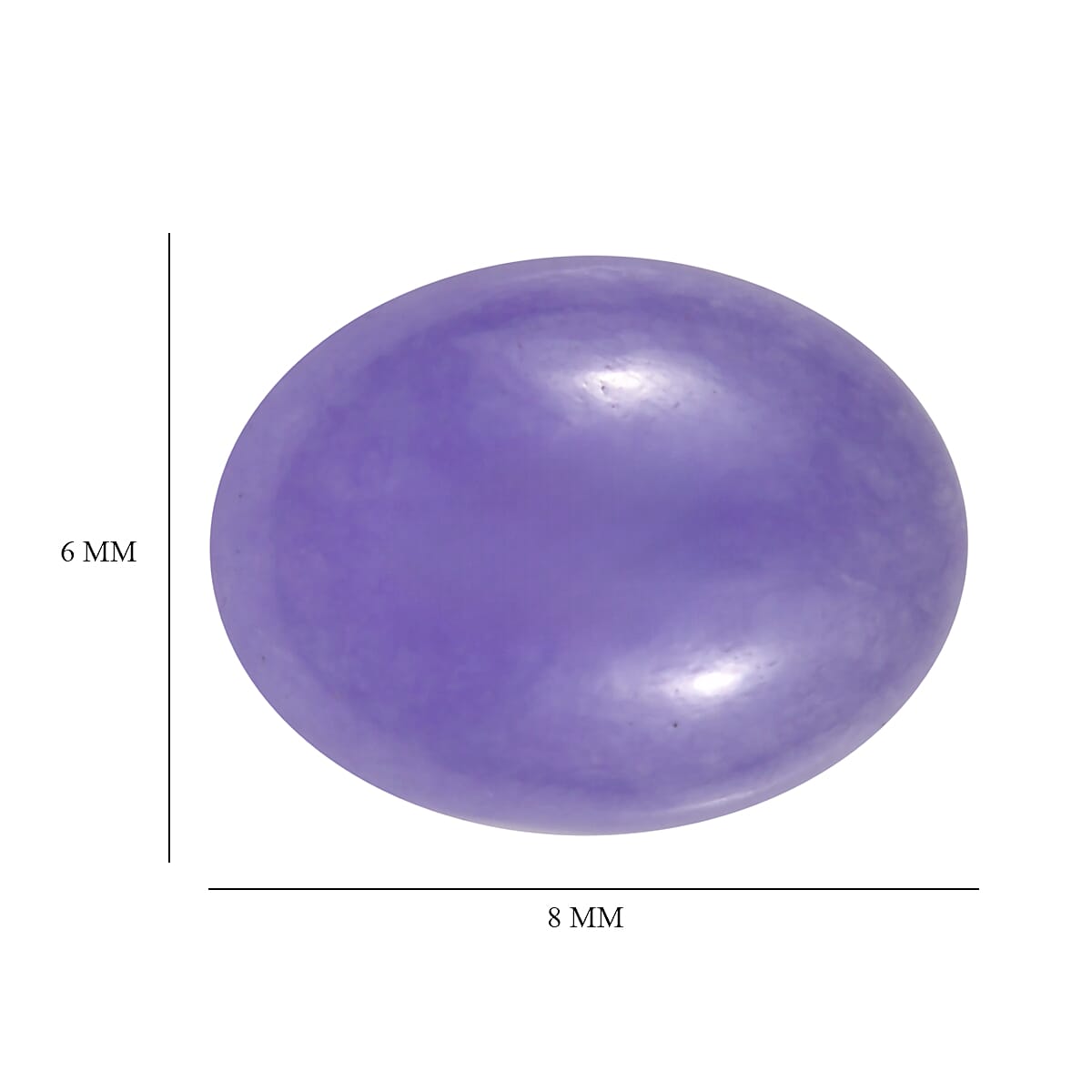 Purple Jade (D) (Ovl 8x6 mm) 1.38 ctw Loose Gemstone